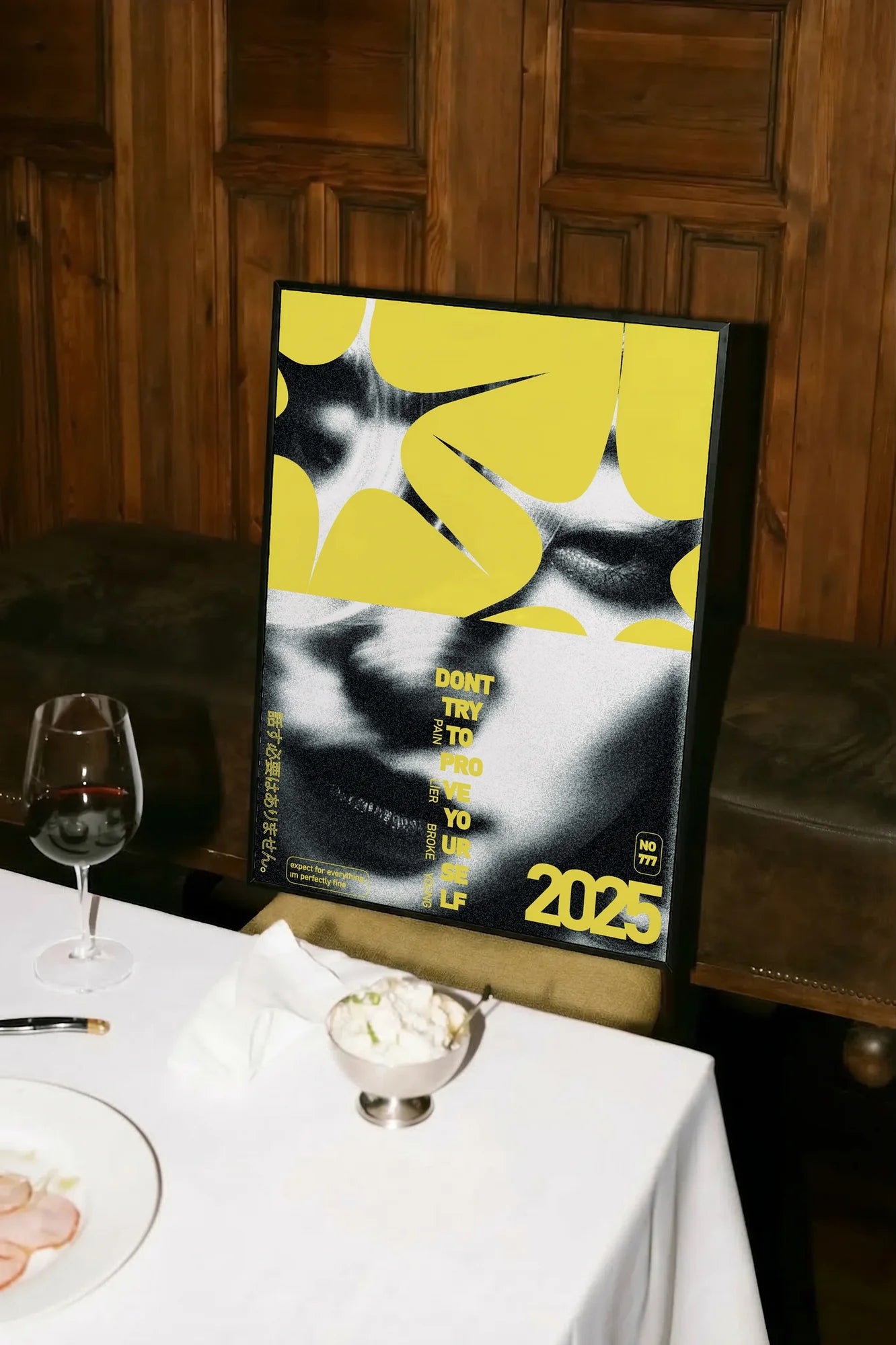 Yellow Fractured Mirror - atarestotable