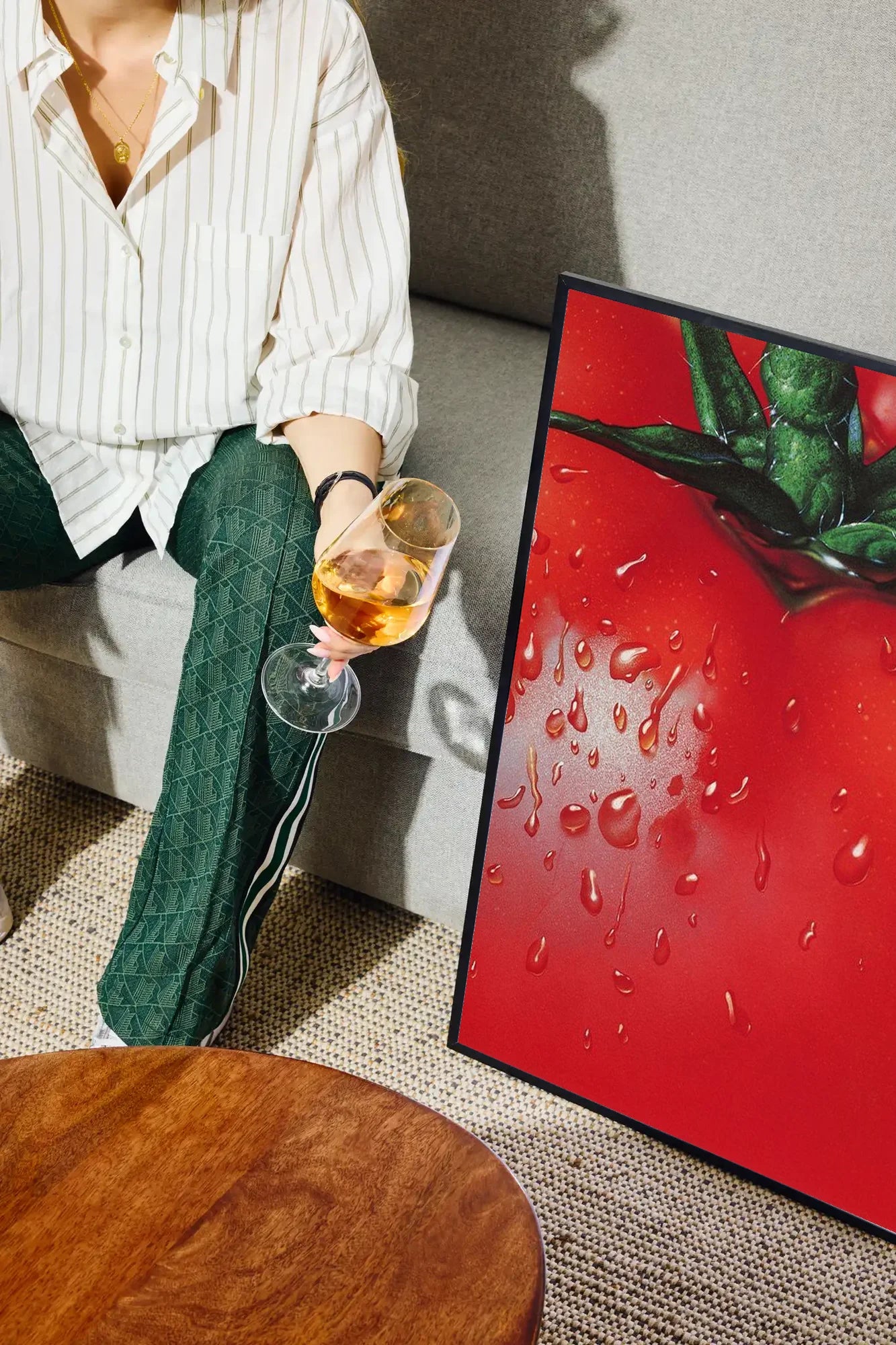 Succulent Red - drinkglass-sofa