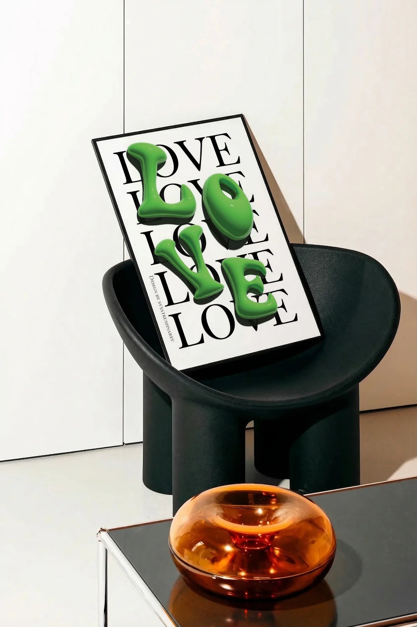 Glowing Love Grid - onchair
