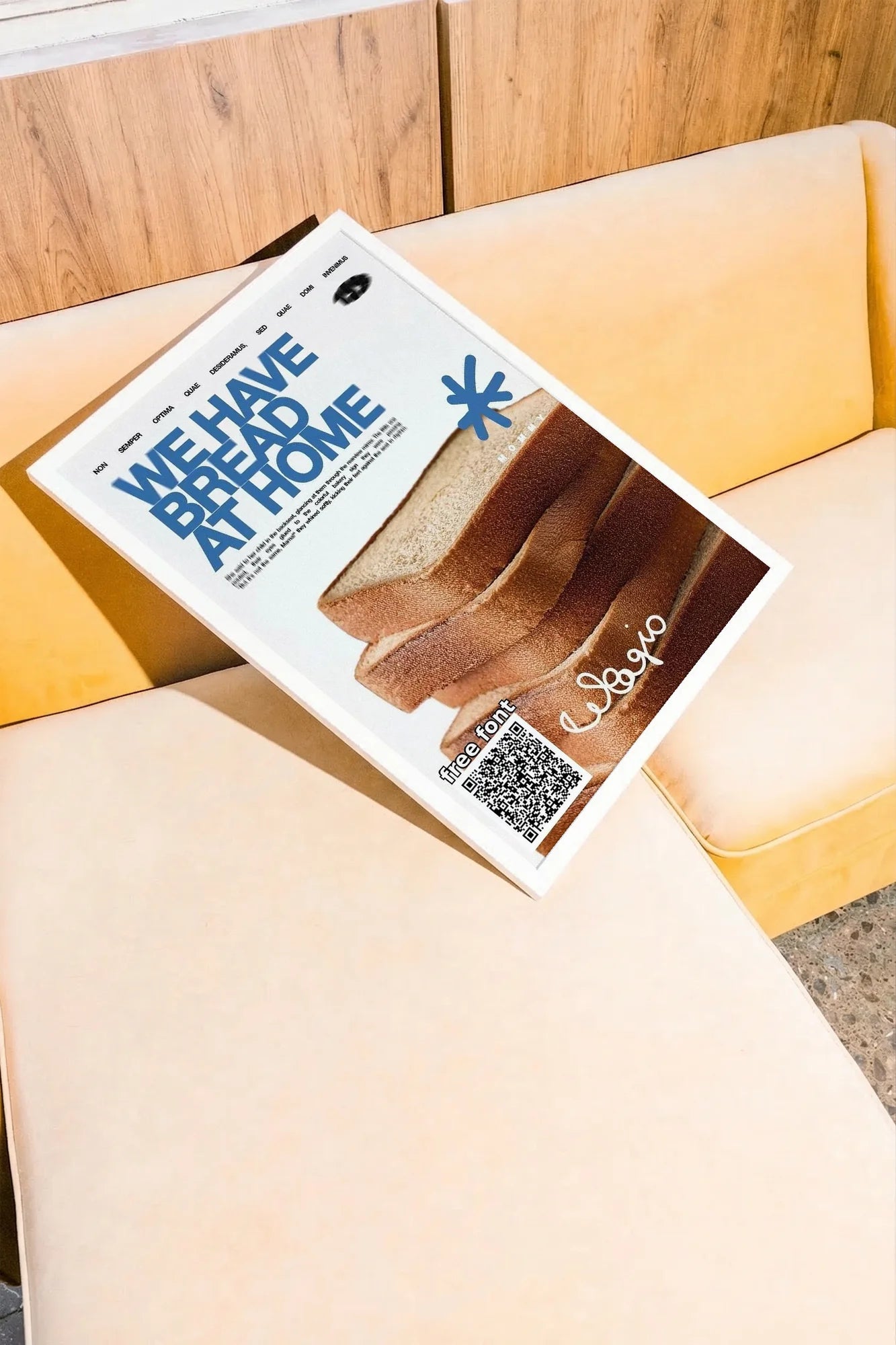 Baked Blue - sofajaune