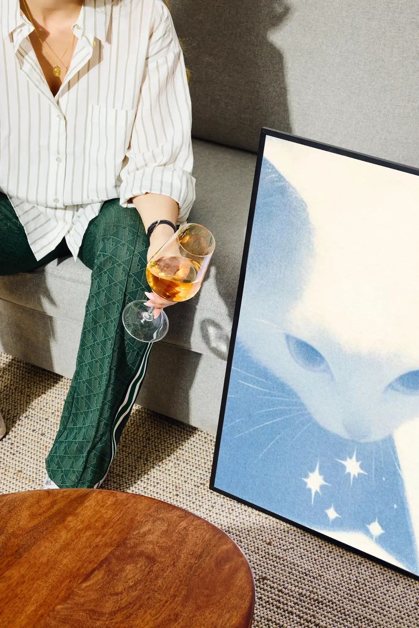 Starlight Whiskers - drinkglass-sofa