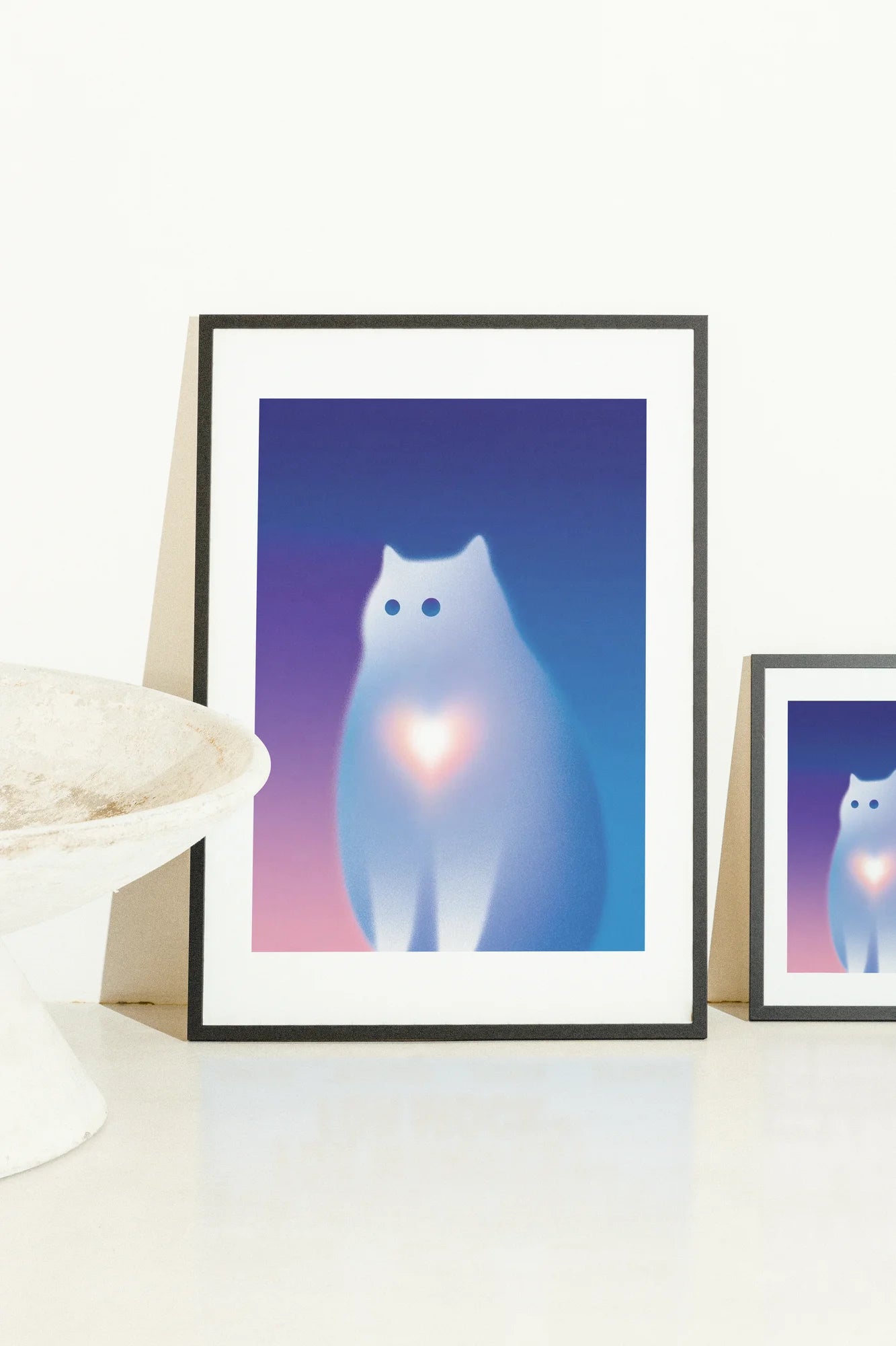 Glowing Feline Serenity