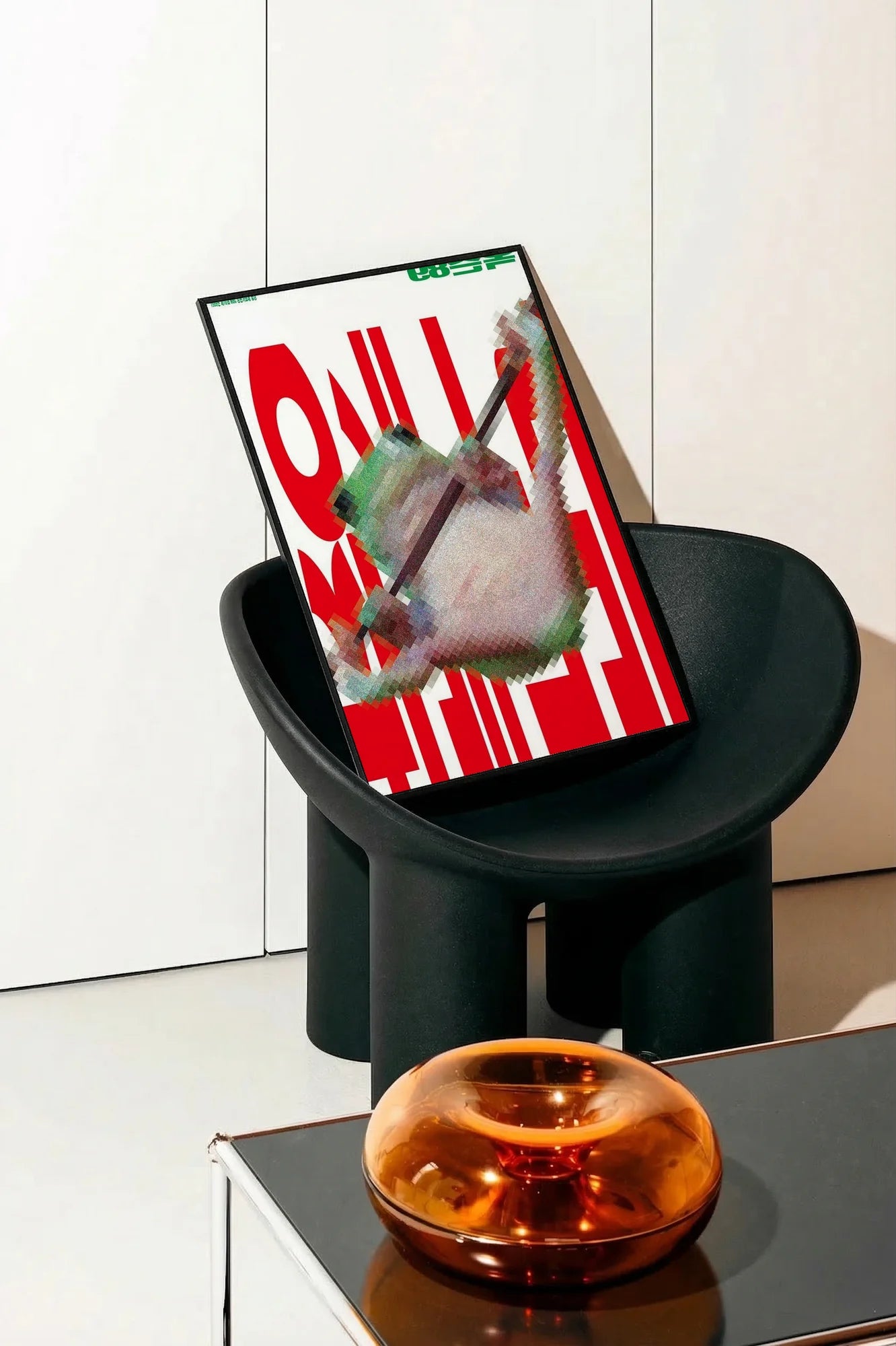 Fractured Red - onchair