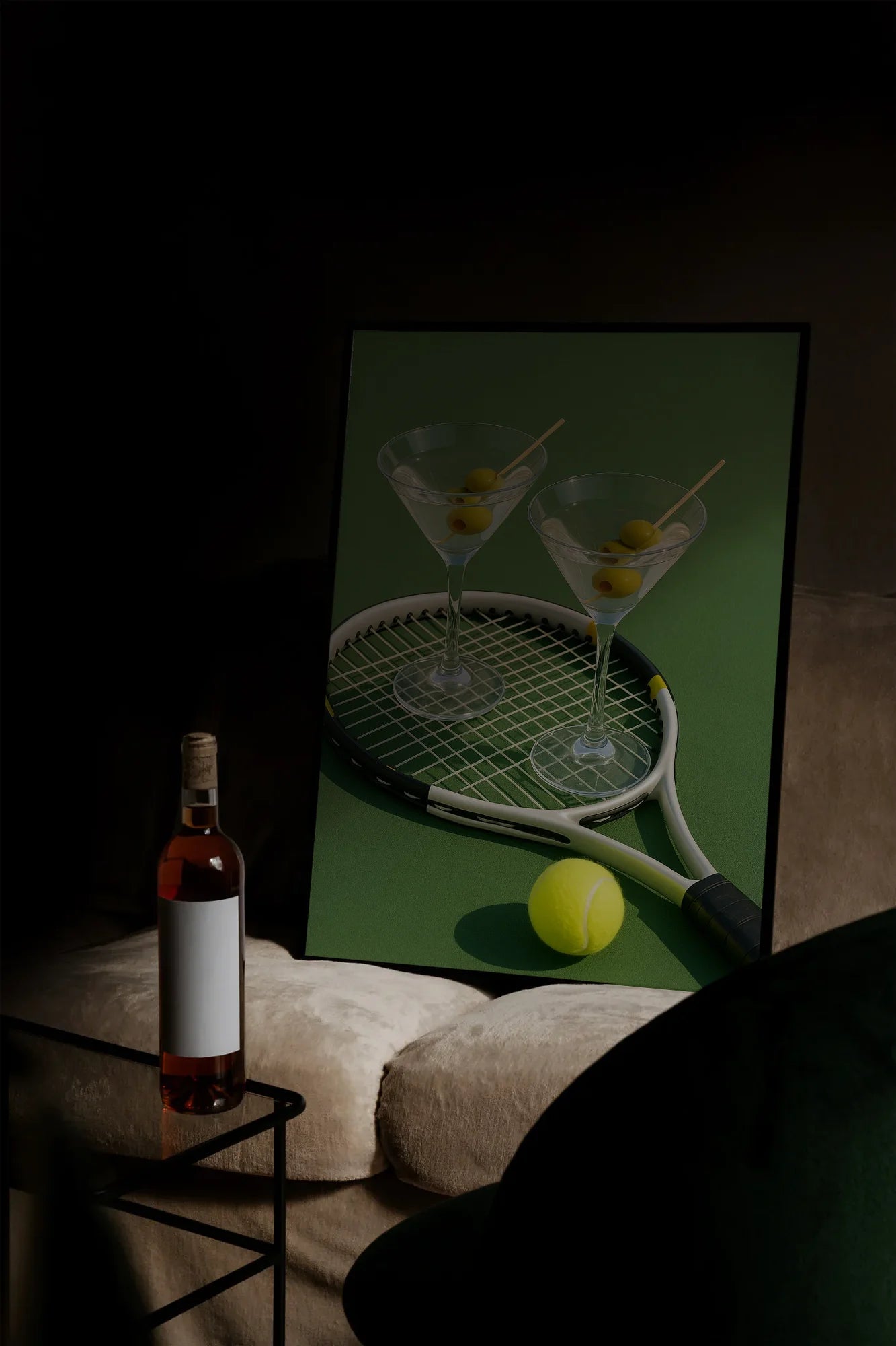 Two Martini & The Ball - mockupsofa-dark