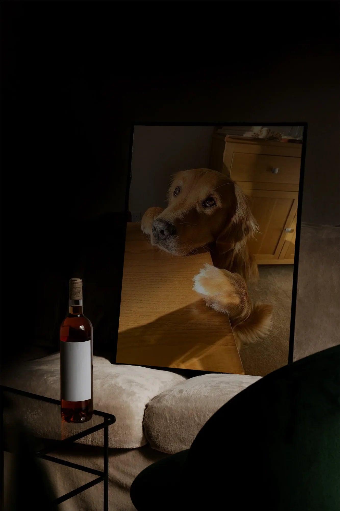 Golden Paws - mockupsofa-dark