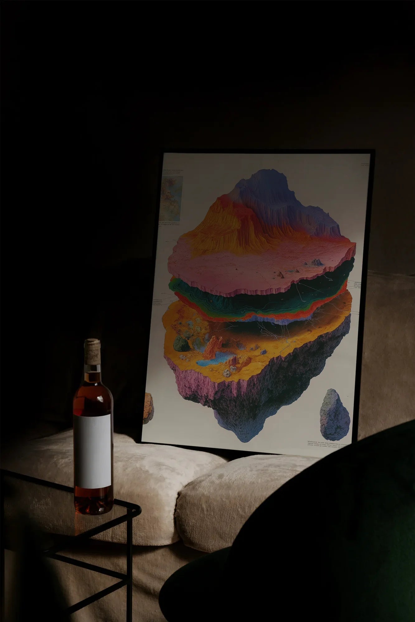 Surreal Cake Peaks - mockupsofa-dark