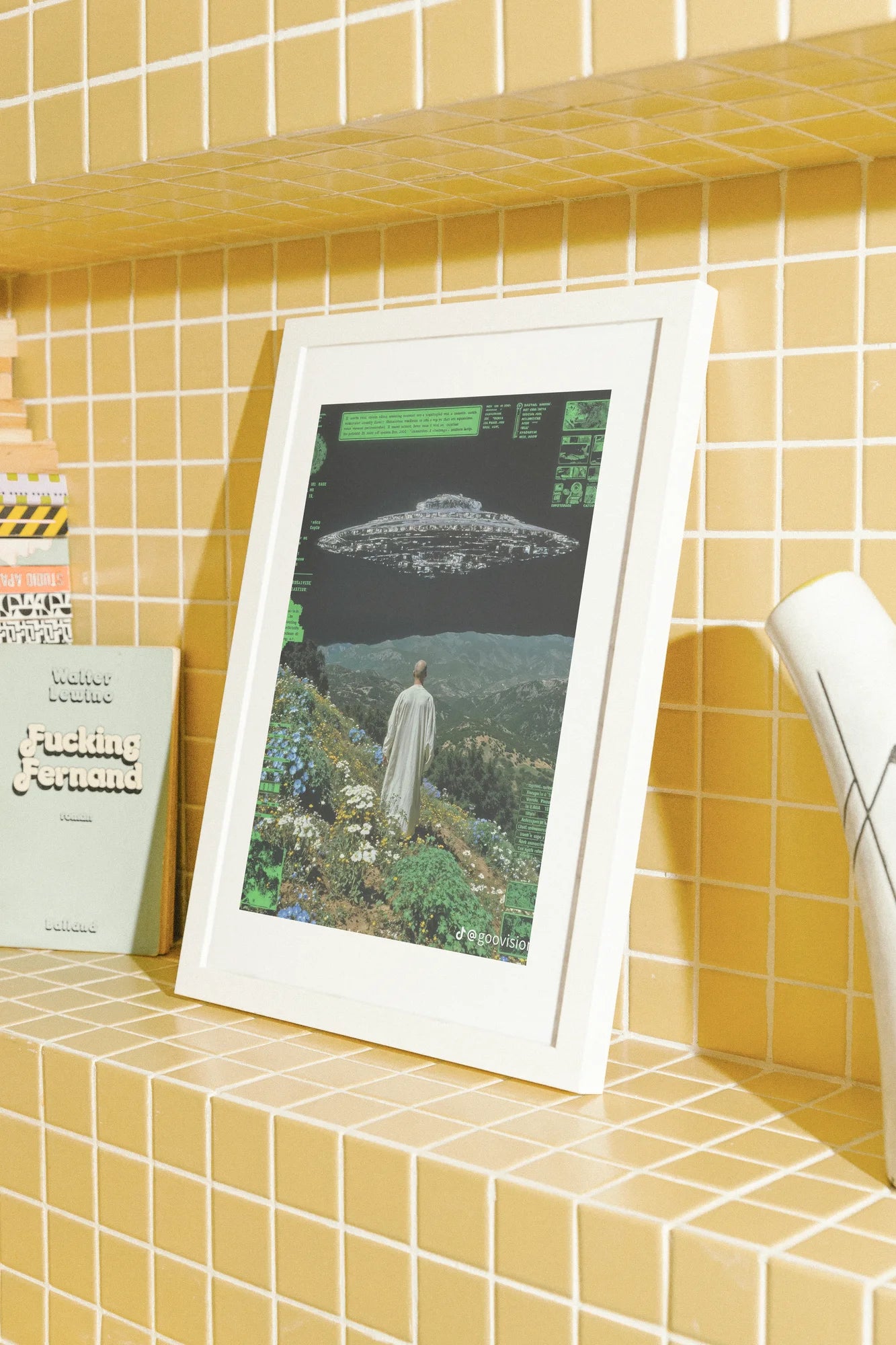 Monk and UFO on Hill